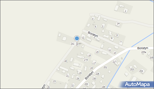 Boratyn, Boratyn, 13, mapa Boratyn