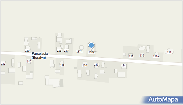 Boratyn, Boratyn, 136A, mapa Boratyn