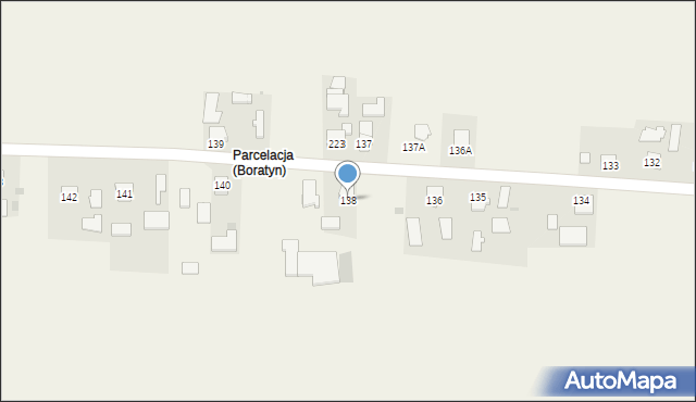 Boratyn, Boratyn, 138, mapa Boratyn