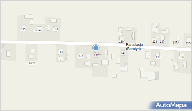 Boratyn, Boratyn, 141, mapa Boratyn