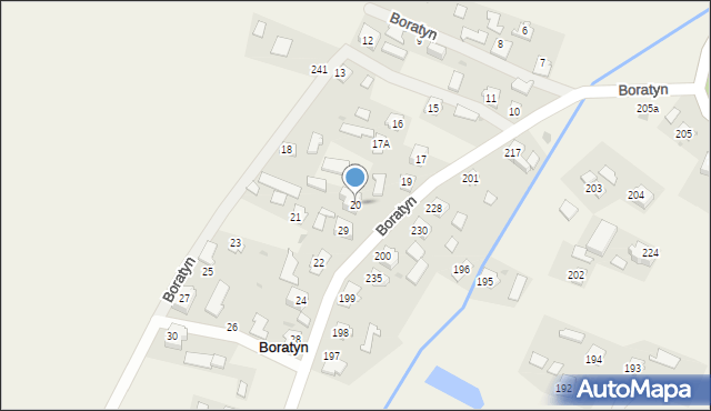 Boratyn, Boratyn, 20, mapa Boratyn