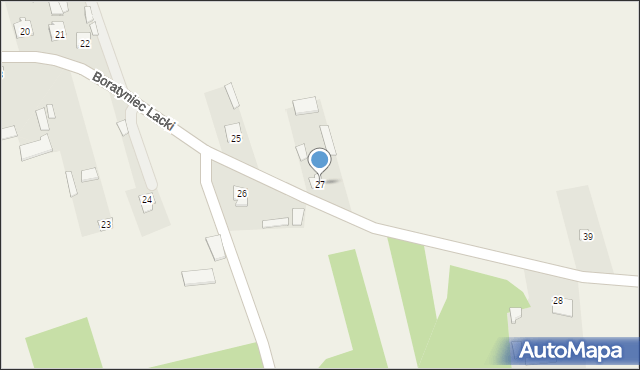Boratyniec Lacki, Boratyniec Lacki, 27, mapa Boratyniec Lacki