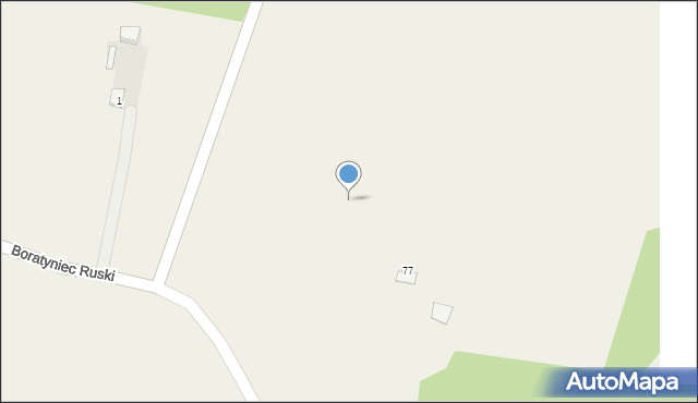 Boratyniec Ruski, Boratyniec Ruski, 80, mapa Boratyniec Ruski