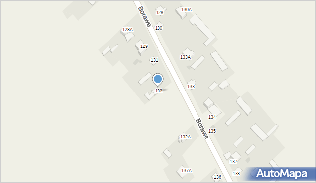 Borawe, Borawe, 132, mapa Borawe