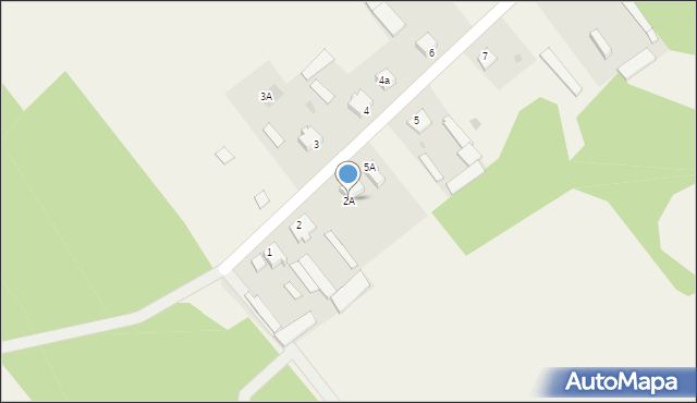 Borawe, Borawe, 2A, mapa Borawe