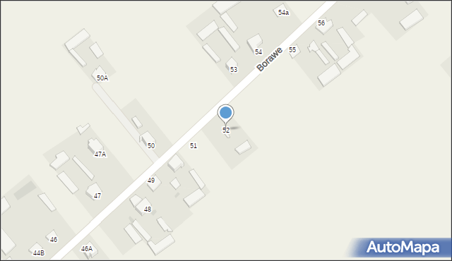 Borawe, Borawe, 52, mapa Borawe