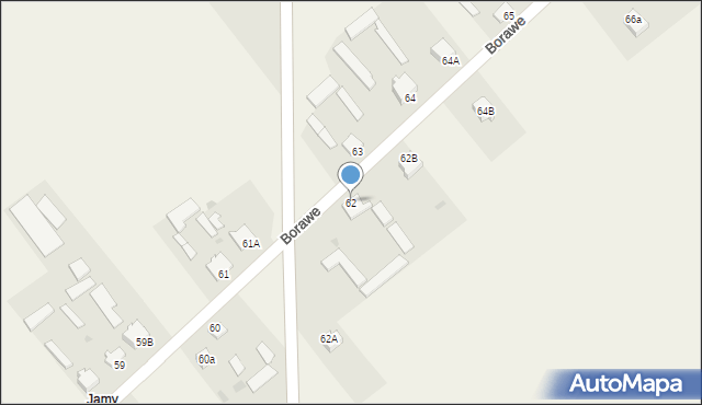 Borawe, Borawe, 62, mapa Borawe