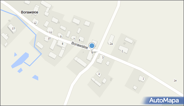 Borawskie, Borawskie, 5, mapa Borawskie