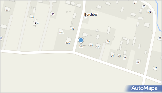 Borchów, Borchów, 36b, mapa Borchów