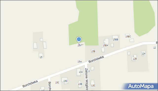 Borchówka, Borchówka, 15v, mapa Borchówka