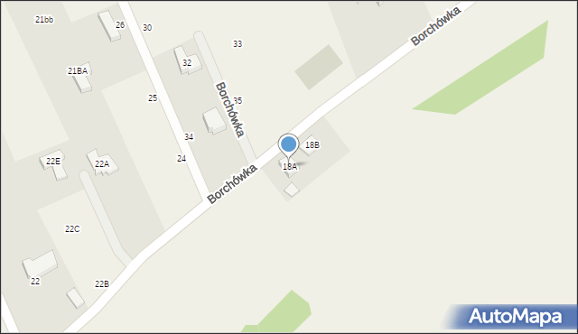 Borchówka, Borchówka, 18A, mapa Borchówka