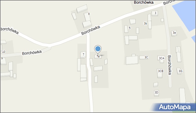 Borchówka, Borchówka, 7a, mapa Borchówka