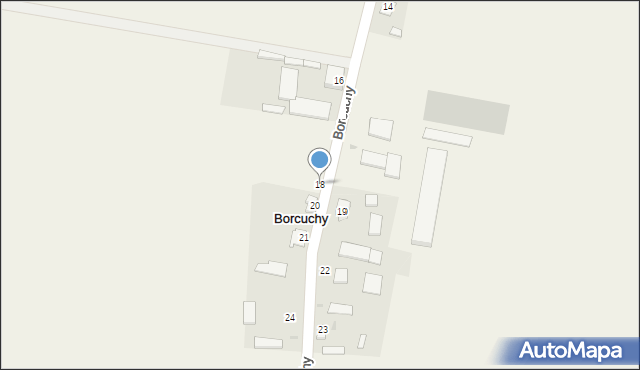 Borcuchy, Borcuchy, 18, mapa Borcuchy
