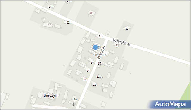 Borczyn, Borczyn, 18, mapa Borczyn