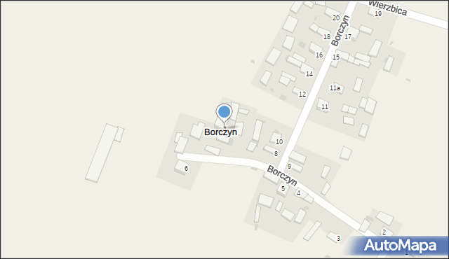 Borczyn, Borczyn, 7, mapa Borczyn