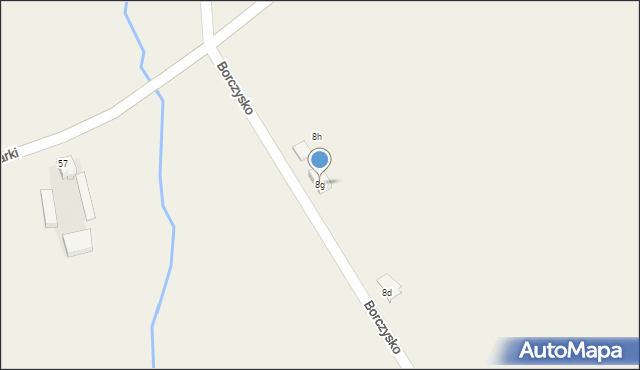 Borczysko, Borczysko, 8g, mapa Borczysko