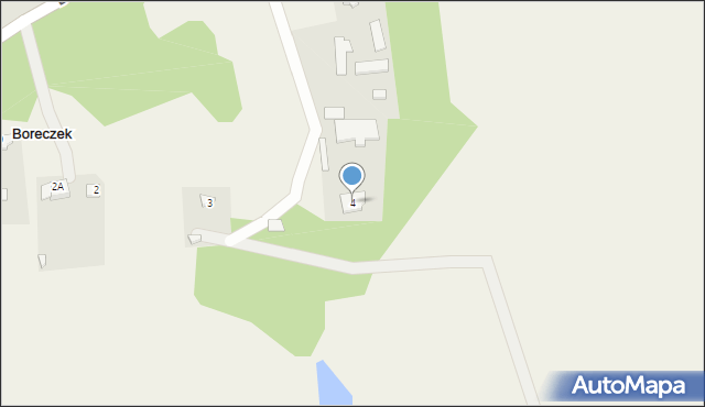 Boreczek, Boreczek, 4, mapa Boreczek