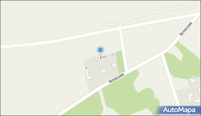 Boreczek, Boreczek, 6, mapa Boreczek