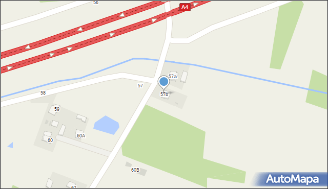 Boreczek, Boreczek, 57b, mapa Boreczek