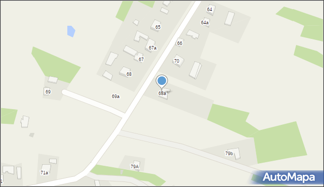 Boreczek, Boreczek, 68a, mapa Boreczek