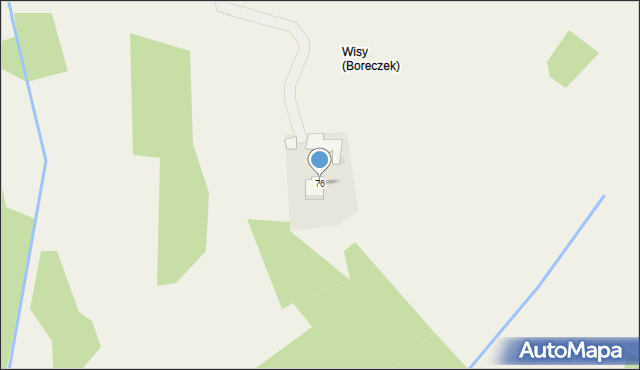 Boreczek, Boreczek, 76, mapa Boreczek