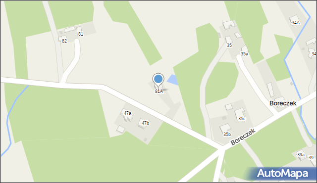 Boreczek, Boreczek, 81A, mapa Boreczek
