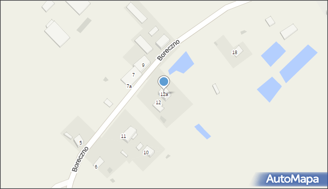 Boreczno, Boreczno, 12a, mapa Boreczno