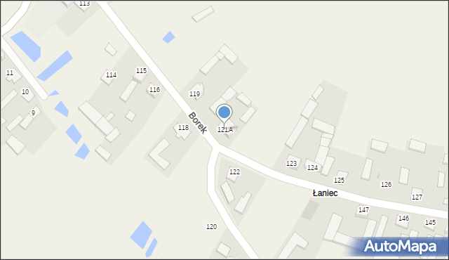 Borek, Borek, 121A, mapa Borek