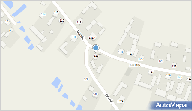 Borek, Borek, 122, mapa Borek