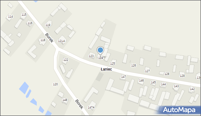 Borek, Borek, 124, mapa Borek