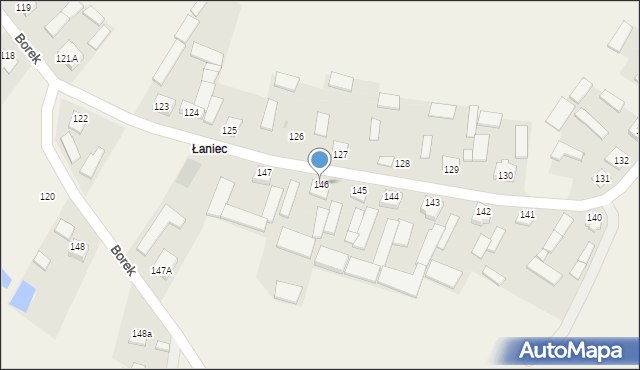 Borek, Borek, 146, mapa Borek