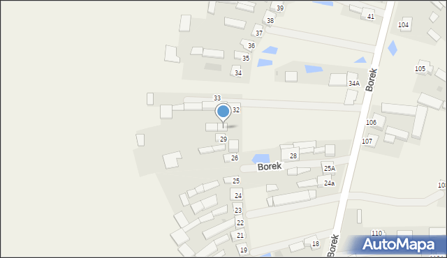 Borek, Borek, 30, mapa Borek