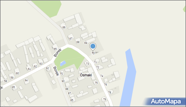 Borek, Borek, 70, mapa Borek