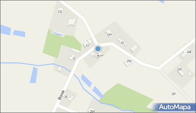 Borek, Borek, 25, mapa Borek