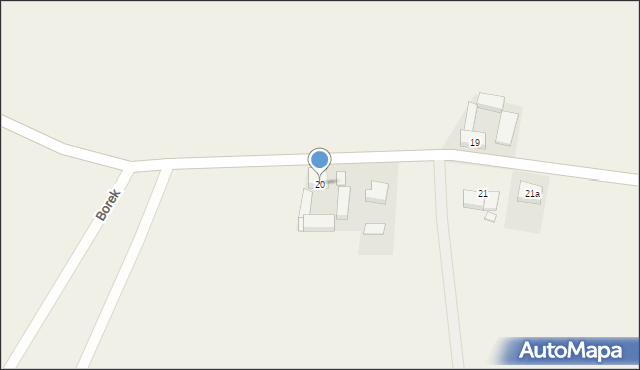 Borek, Borek, 20, mapa Borek