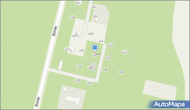 Borek, Borek, 113, mapa Borek