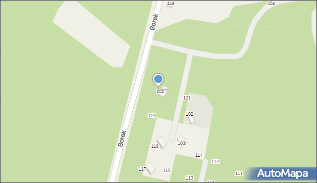 Borek, Borek, 120, mapa Borek