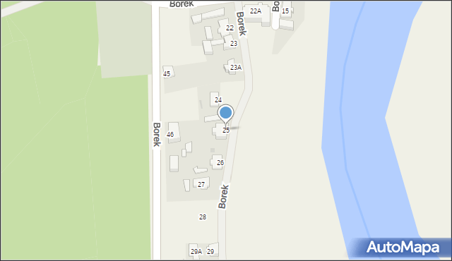 Borek, Borek, 25, mapa Borek