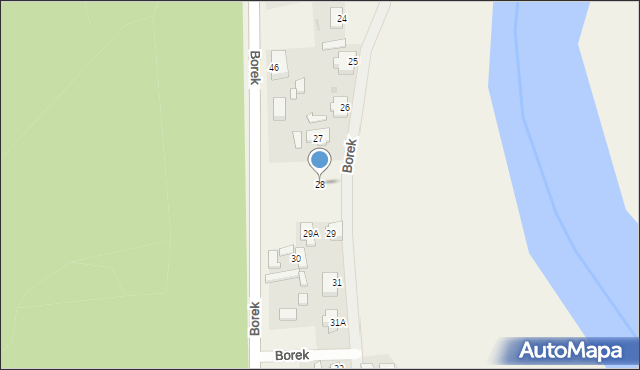 Borek, Borek, 28, mapa Borek
