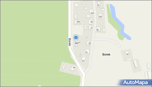 Borek, Borek, 36b, mapa Borek