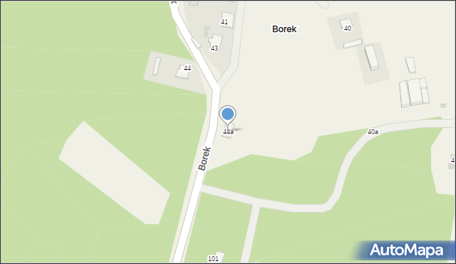 Borek, Borek, 44a, mapa Borek