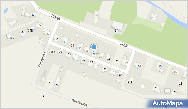 Borek, Borek, 28, mapa Borek