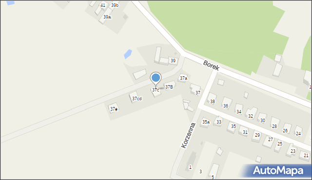Borek, Borek, 37c, mapa Borek