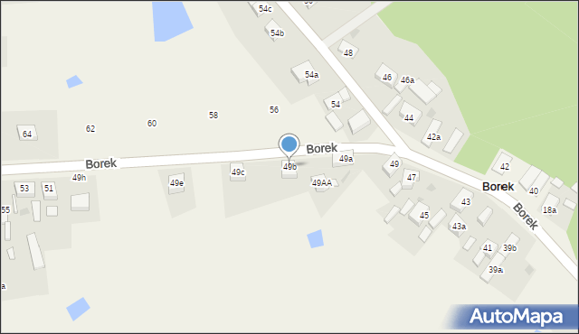 Borek, Borek, 49b, mapa Borek