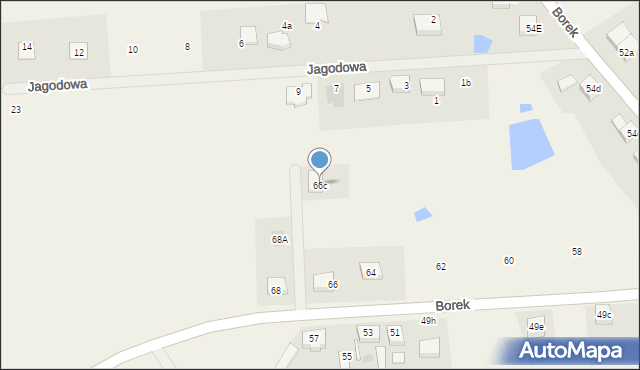 Borek, Borek, 66c, mapa Borek