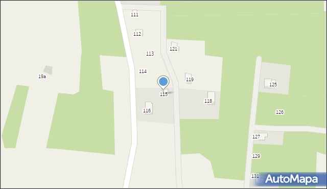 Borek, Borek, 115, mapa Borek