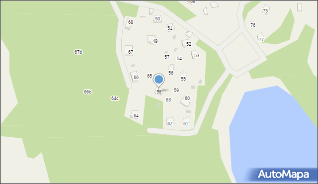 Borek, Borek, 58, mapa Borek