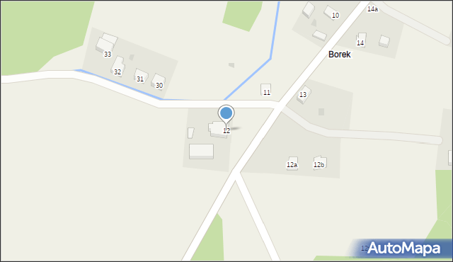 Borek, Borek, 12, mapa Borek