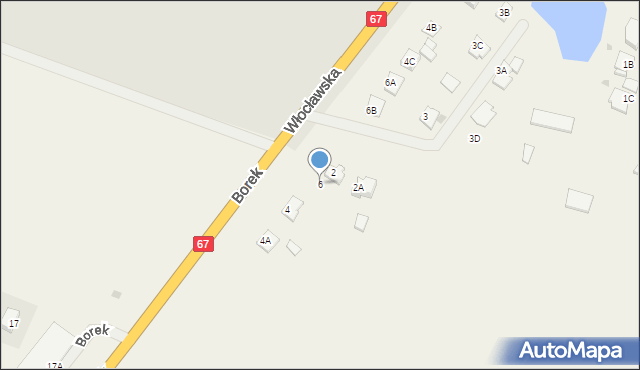 Borek, Borek, 6, mapa Borek