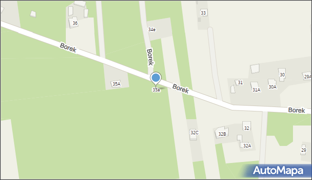 Borek, Borek, 33a, mapa Borek